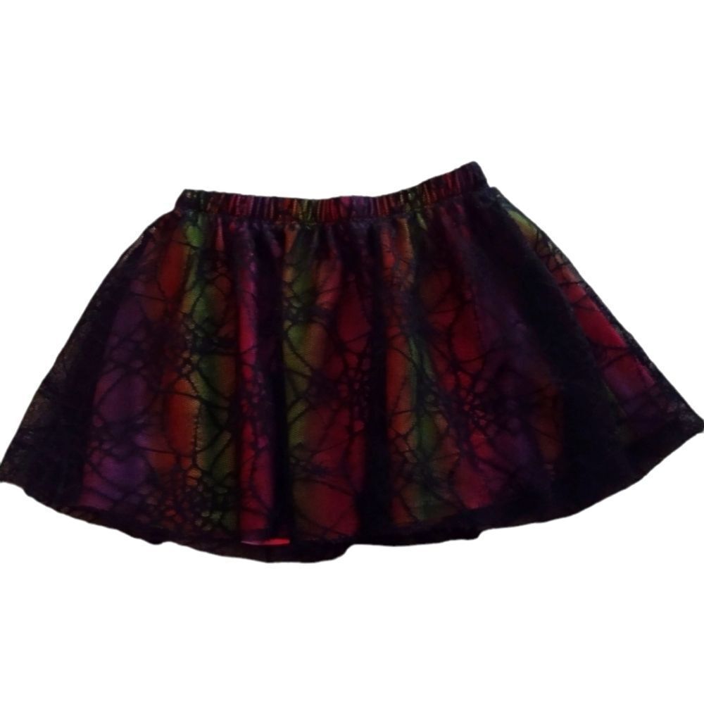 Way To Celebrate Rainbow Spiderweb Tutu Skirt